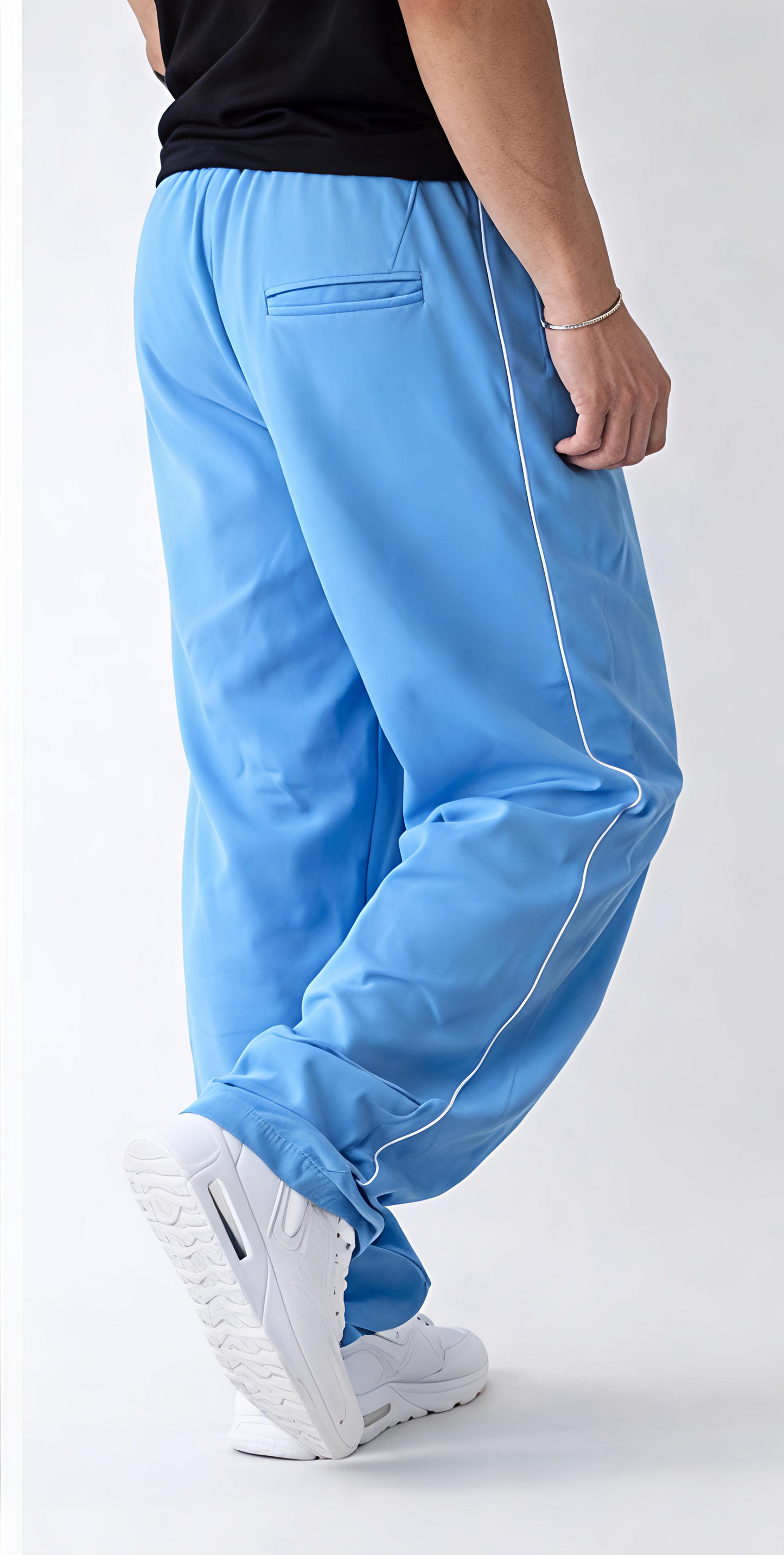 Nike Light Blue Track Joggers – Relaxed Fit