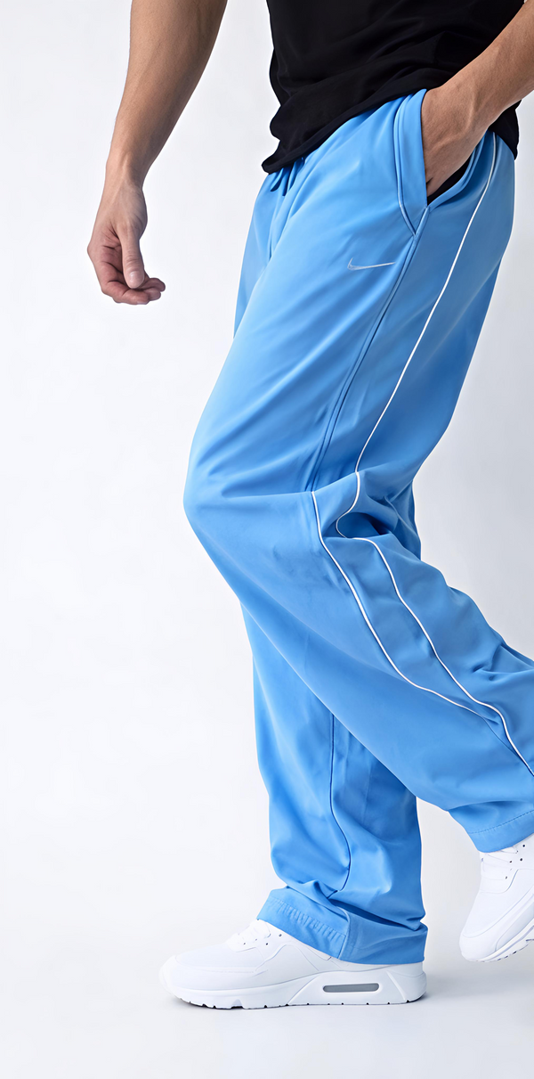 Nike Light Blue Track Joggers – Relaxed Fit